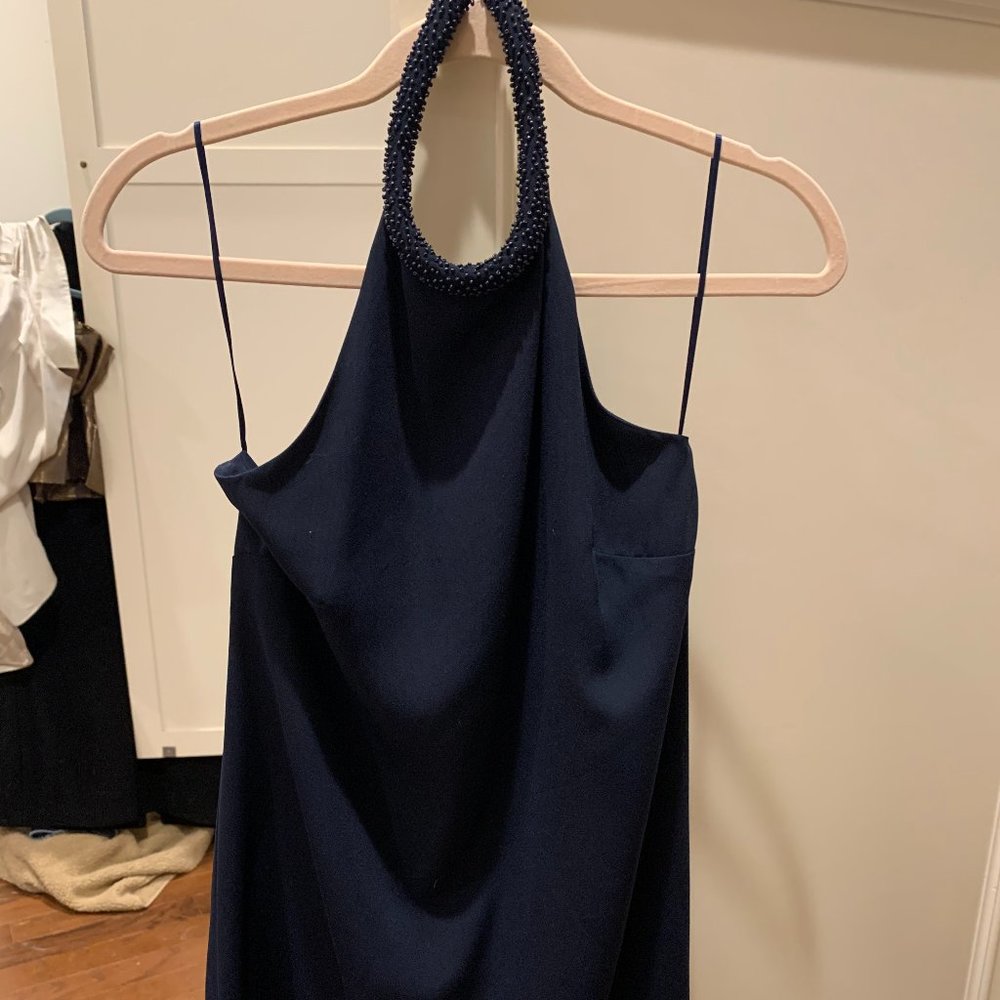 Navy halter neck cocktail dress Size XSmall